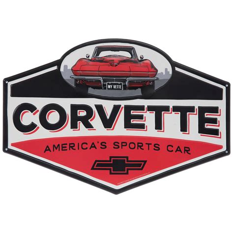 corvette metal sign|1964 corvette signs hobby lobby.